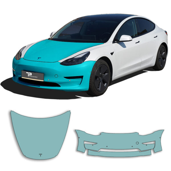 Model 3 Frontkit Regular – Lackschutzfolienset PPF für die Fahrzeugfront