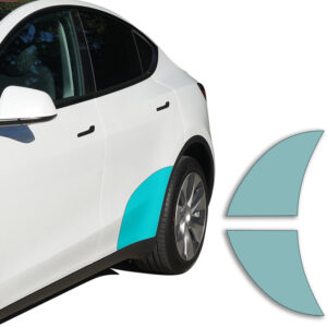 SHOP  Radlauf Lackschutzfolie für den Tesla Model Y (ab 01/2020)  Einstiegsleisten Transparent (150µm)
