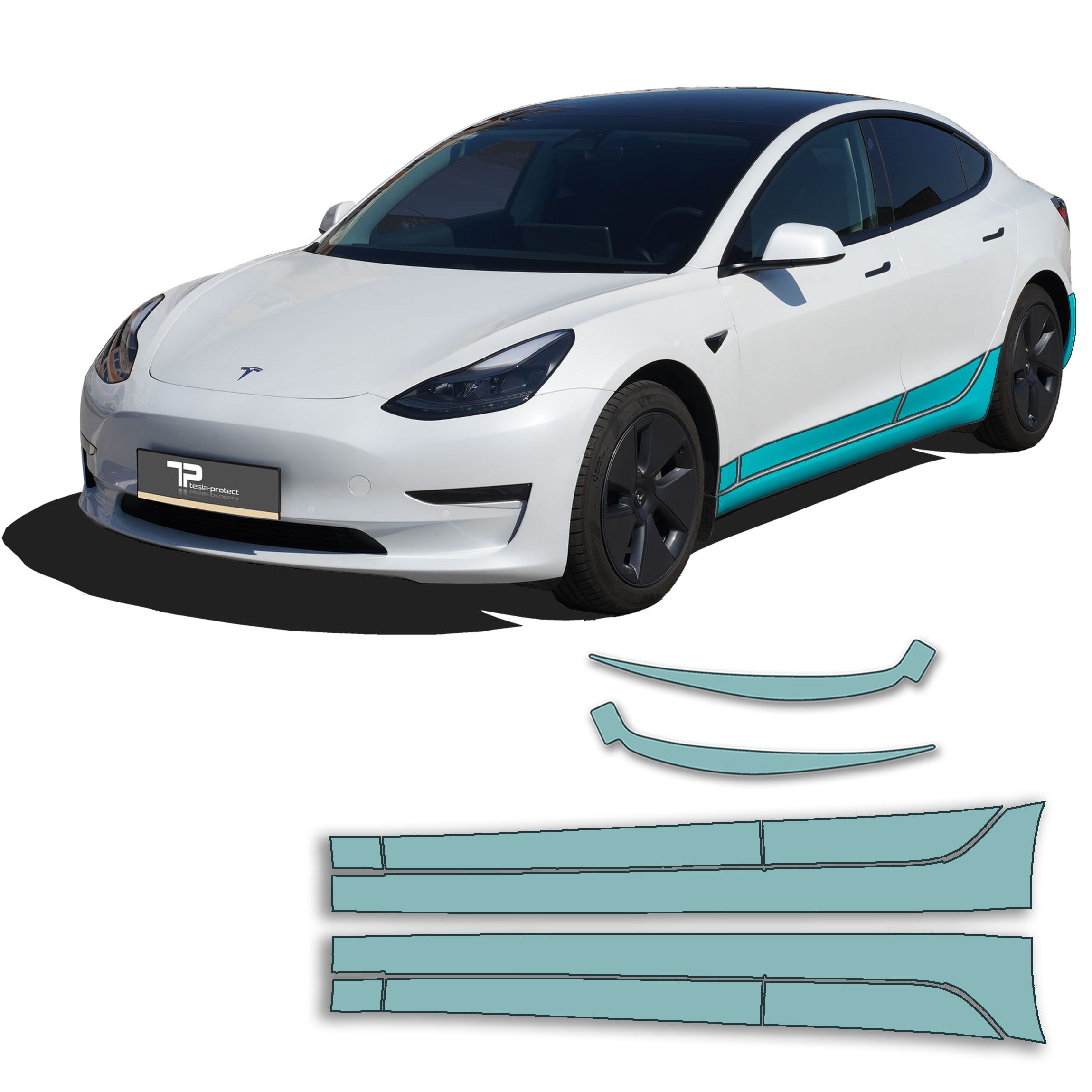 Tesla Model 3 Full Front PPF Kit