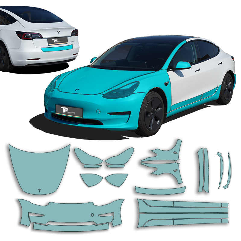 Tesla Model 3 / Y DIY Paint Protection Film (PPF) Kit for High Wear Areas  in 2023
